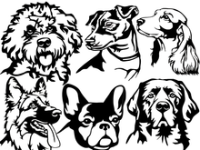 Load image into Gallery viewer, Dog Faces